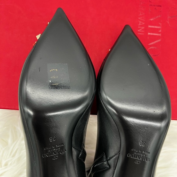 Valentino Garavani | Rockstud Alcove Leather Ankle Boots - Picture 14 of 15